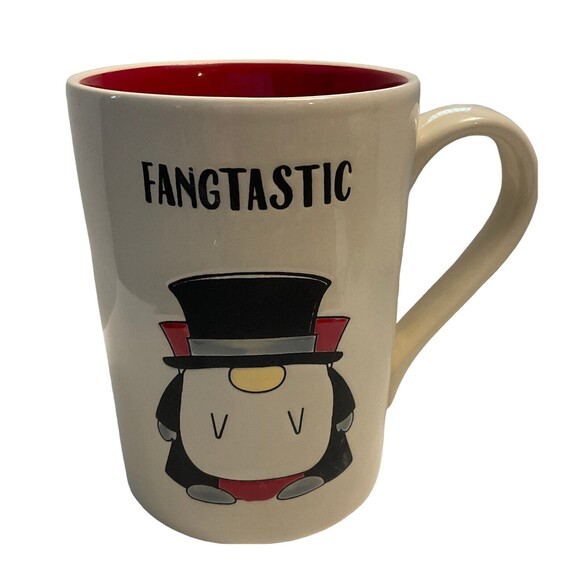 FANGTASTIC Gnome with Fangs Mug Made By TAG Spider on Back - Picture 1 of 5